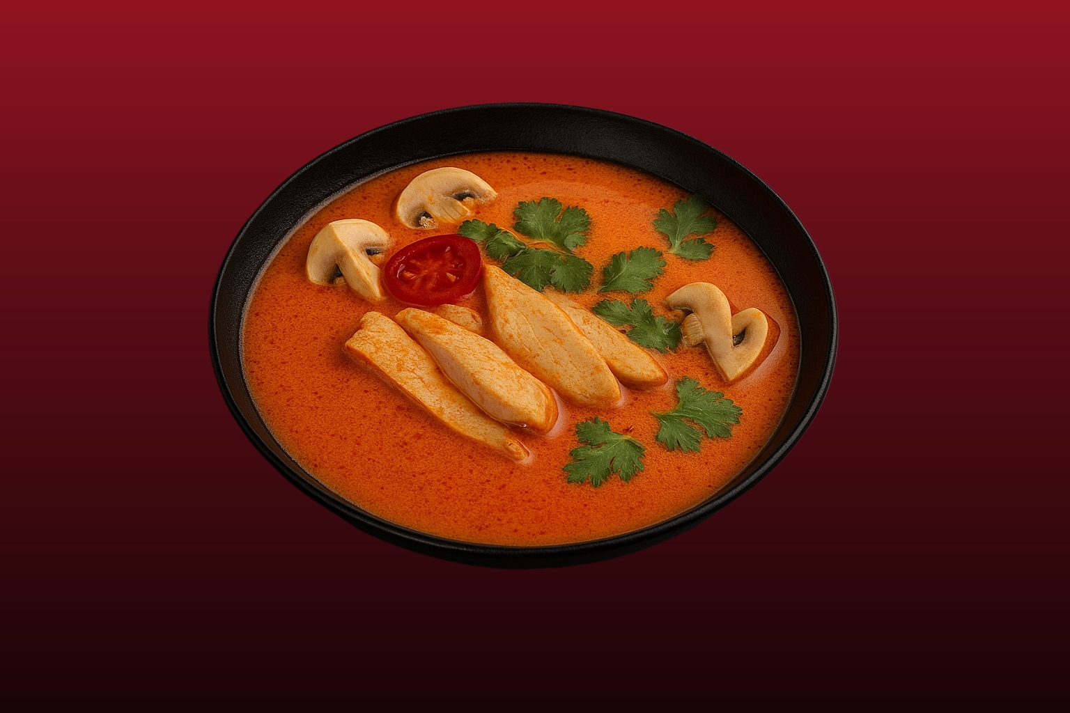 Том ям с курицей и грибами