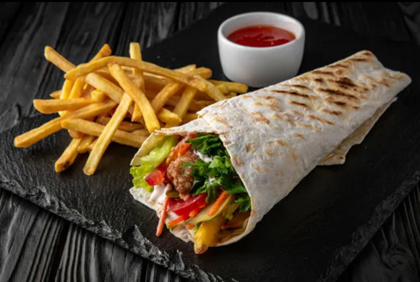 Шаурма - фри - Coca Cola 