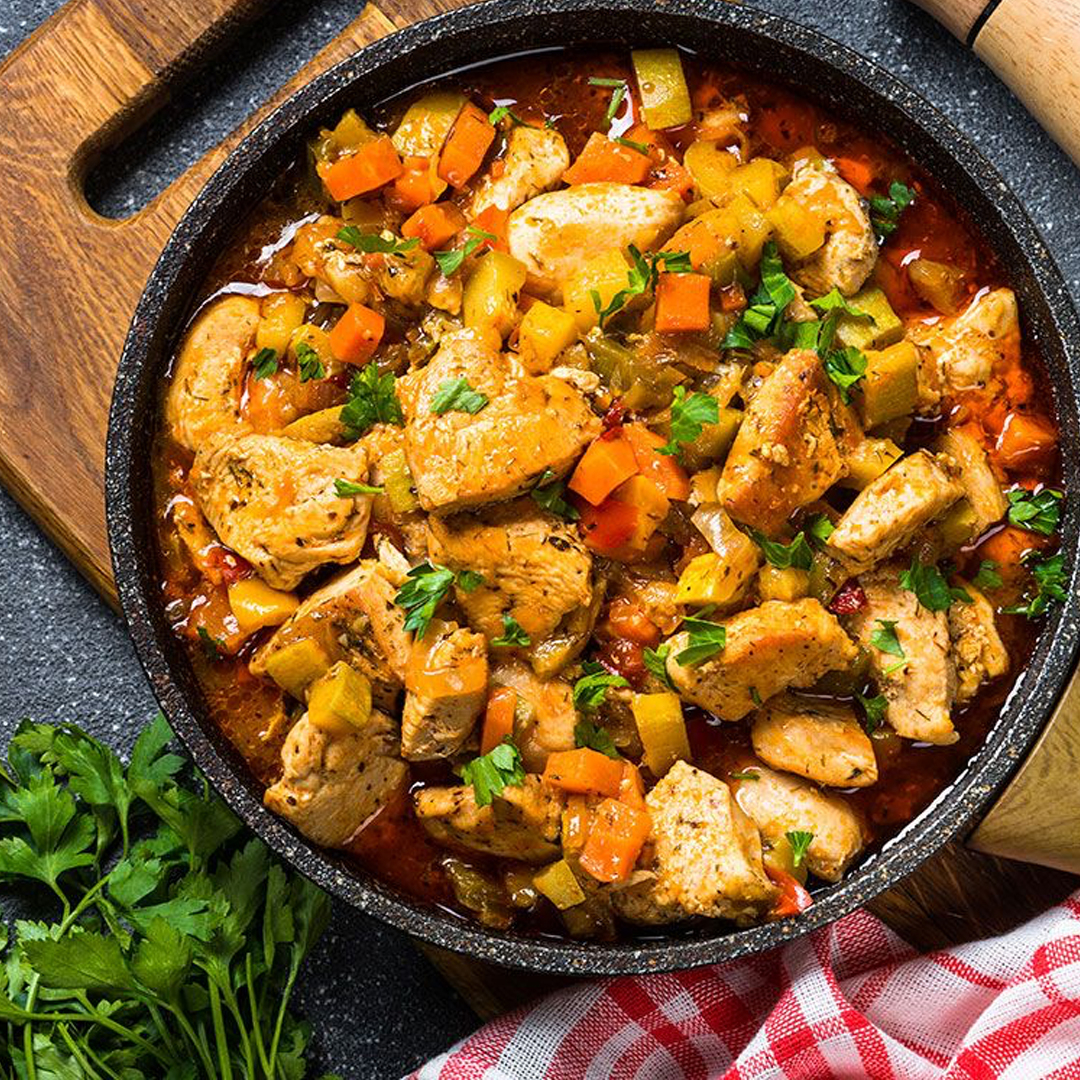 Жаркое лесника из курицы