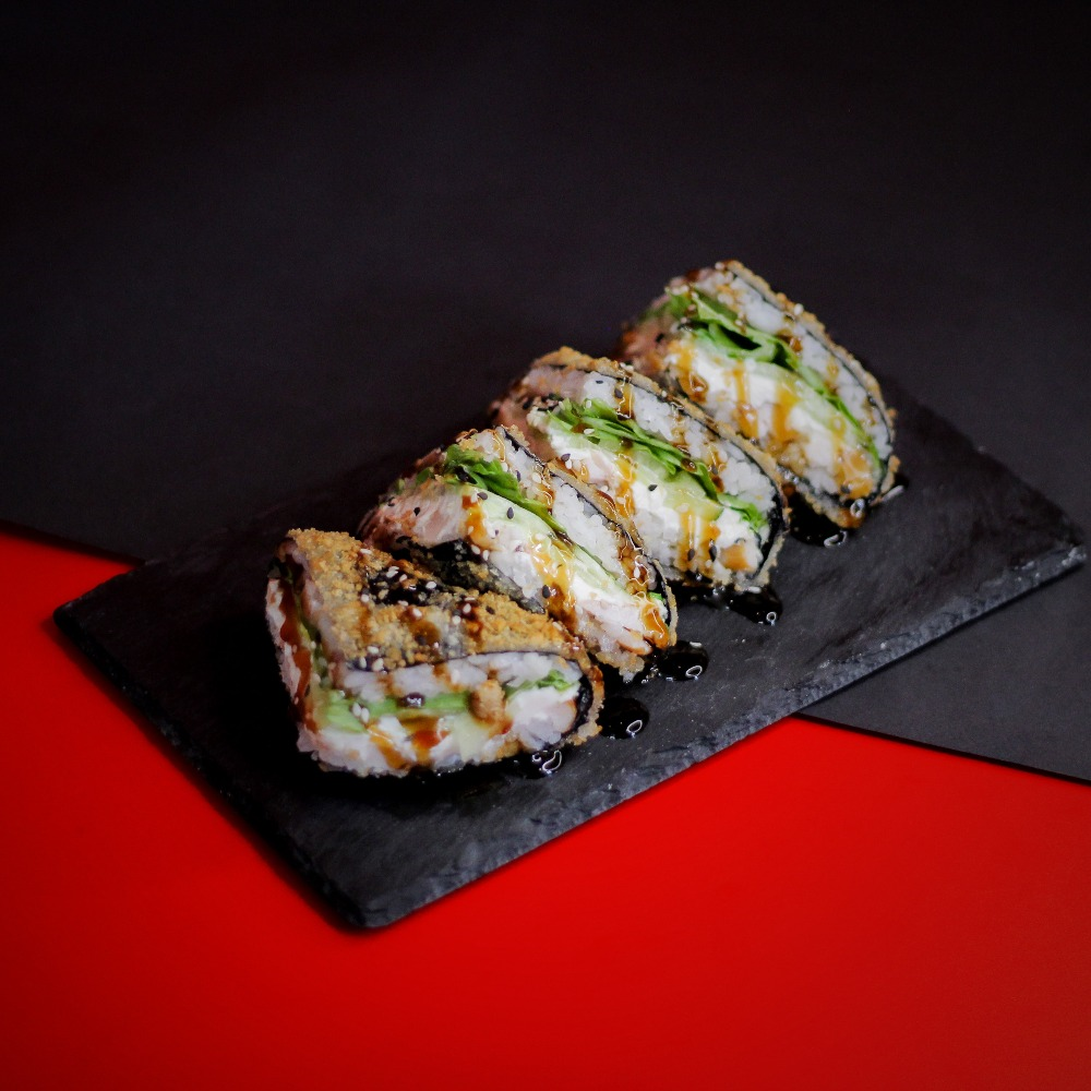 Сэндвич-ролл с креветками