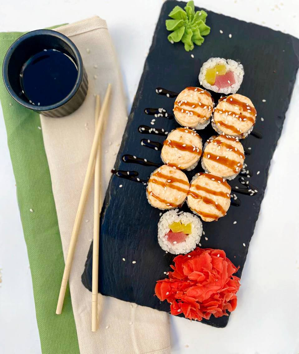 Запеченный с тунцом.