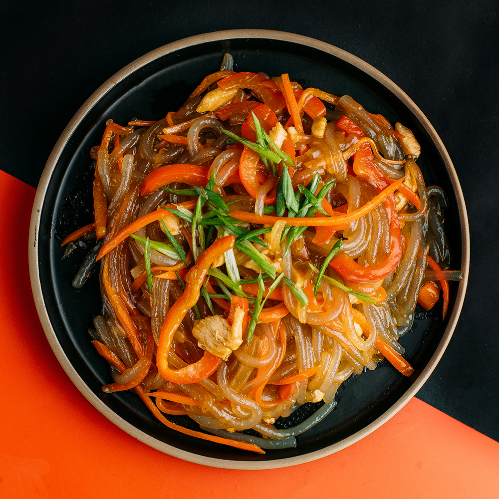 Стеклянная лапша с курицей