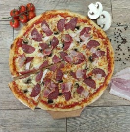 Пицца Мясная с грибами 30см