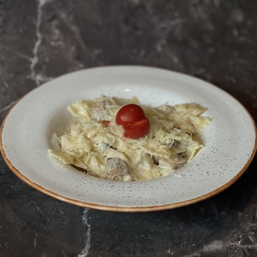 Фарфале с курочкой и грибами