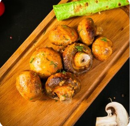 Шампиньоны на мангале