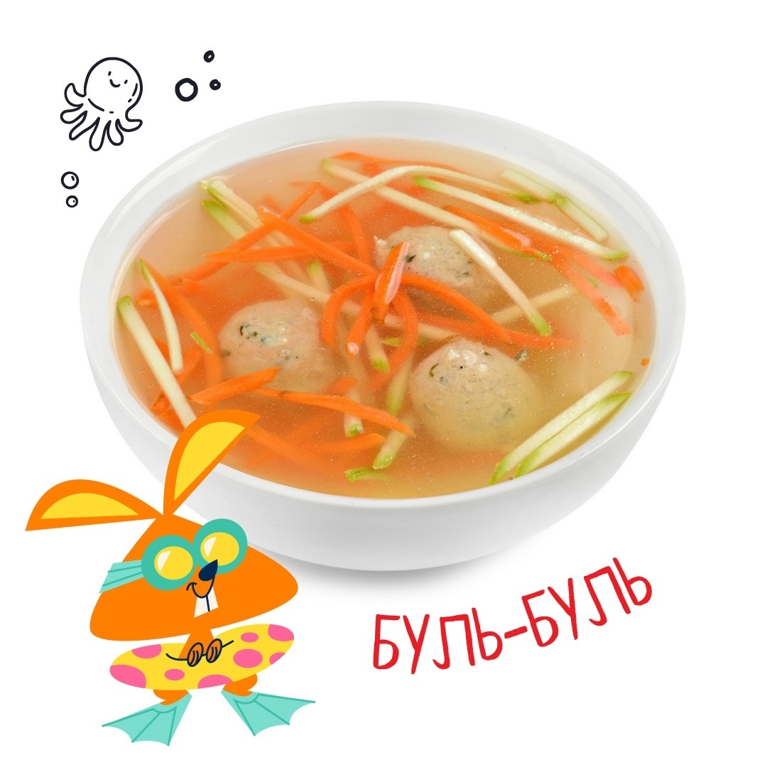 Суп куриный с фрикадельками