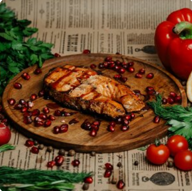 Семга на мангале