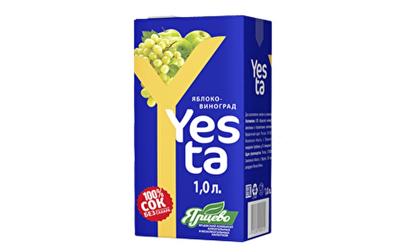 Сок Yesta Яблоко-виноград 1 л