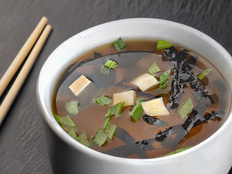 Мисо-суп с лососем