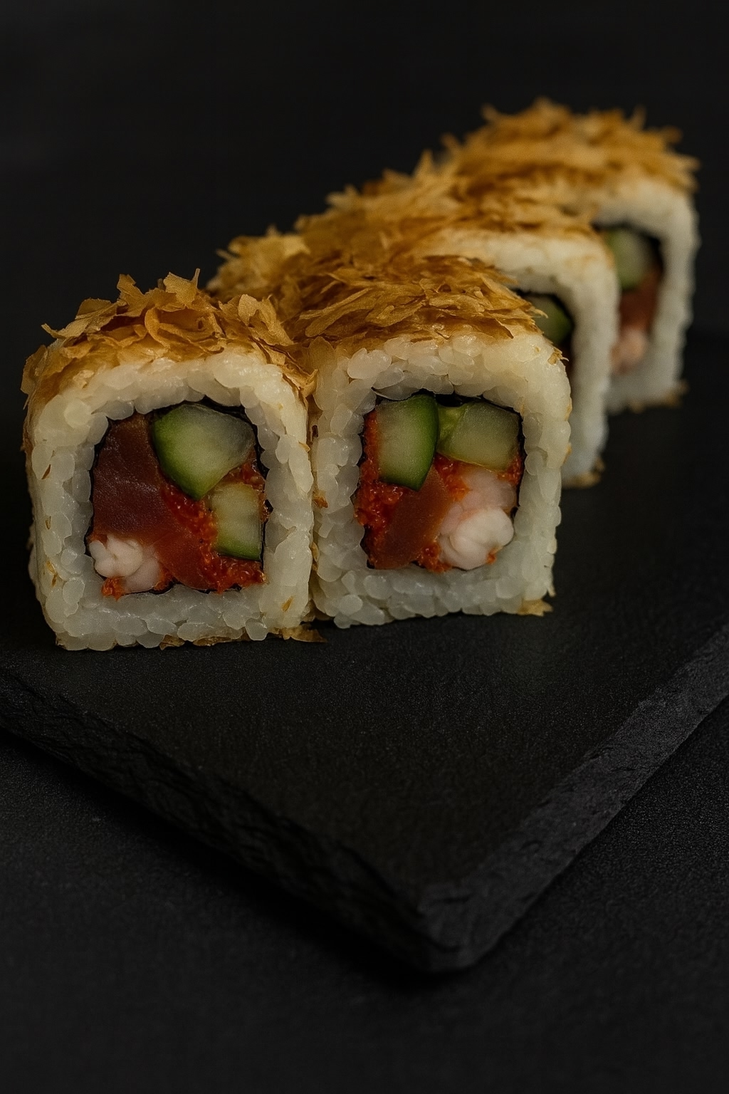 Микс тунца с креветками