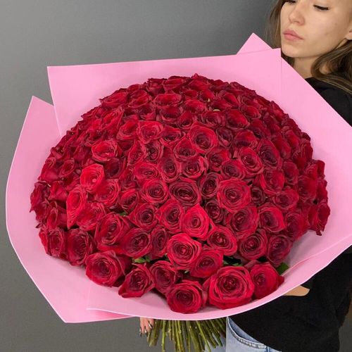 101 красная роза Pink