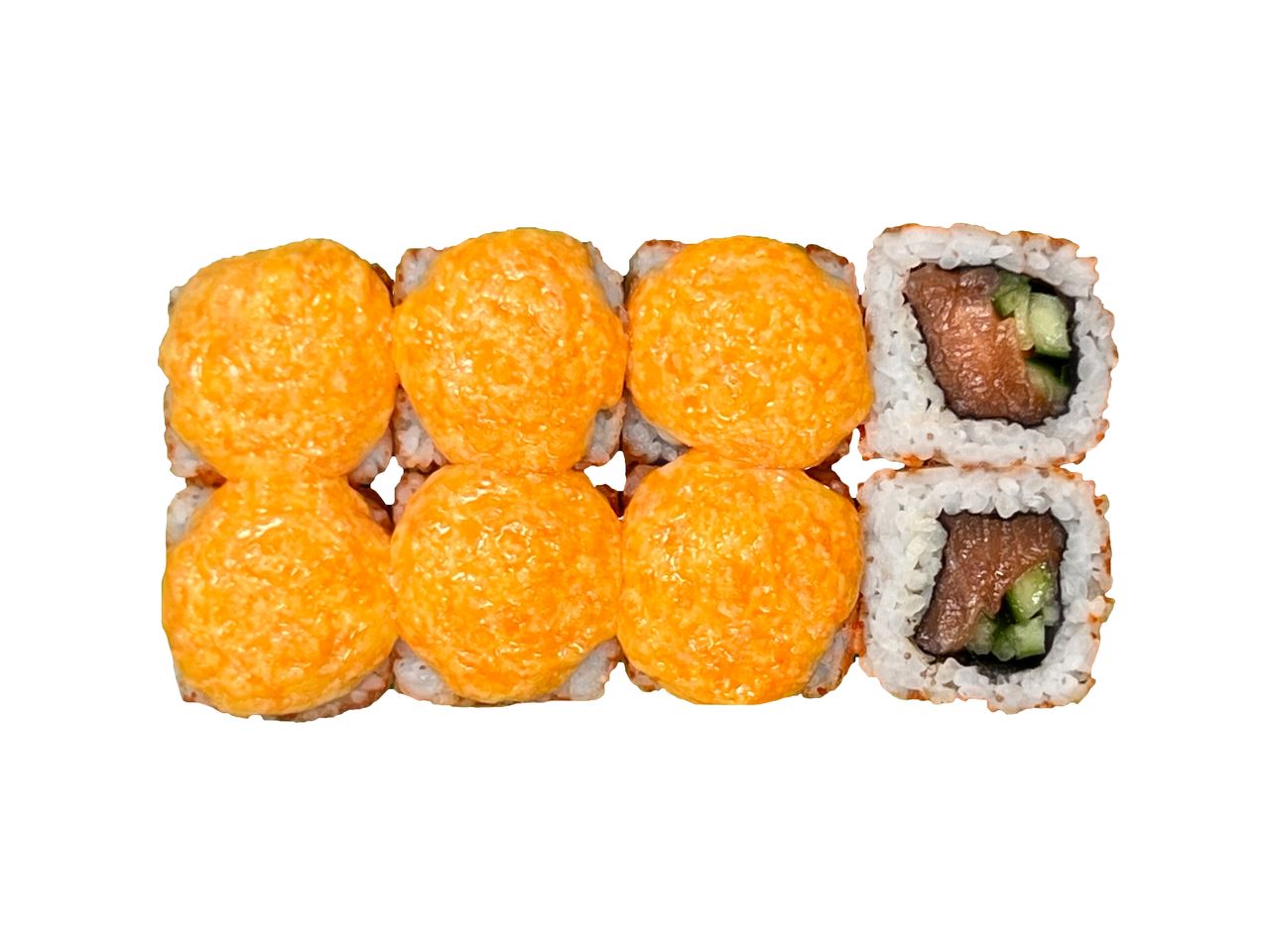 Запечённая Калифорния с лососем