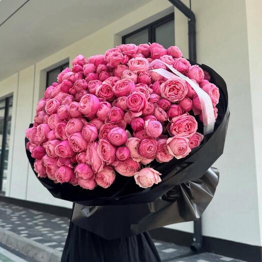 Кустовая пионовидная Роза букет красотке