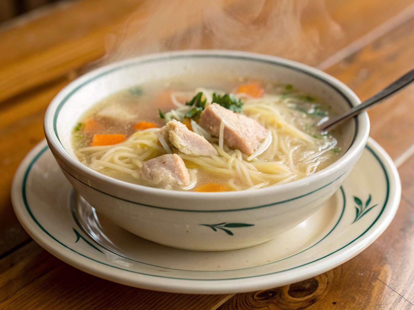 Куриный суп с вермишелью