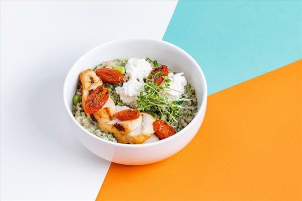 Сливочная зелёная гречка с брокколи