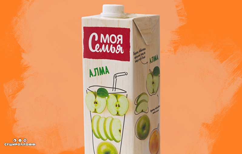Сок Моя семья в ассортименте 1 л.