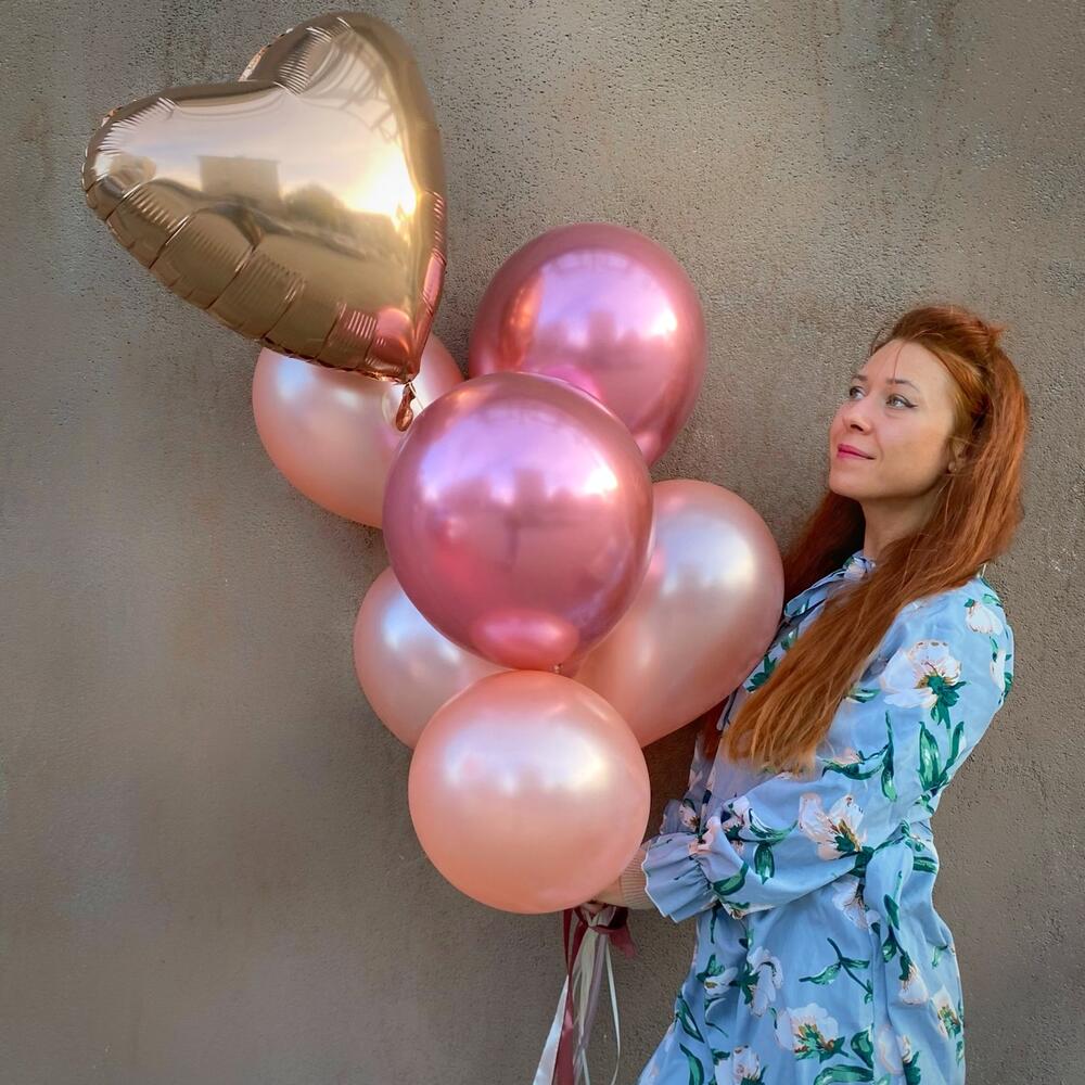 Гелиевые шары микс 6