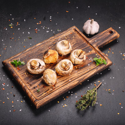 Шампиньоны на углях