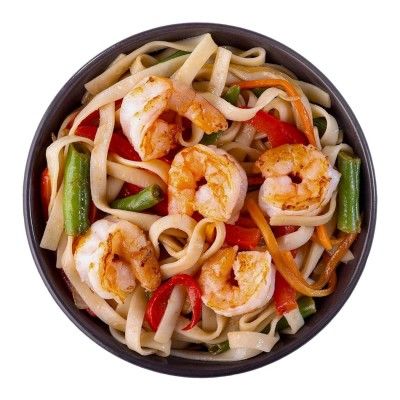 Удон с креветкой в соусе арой