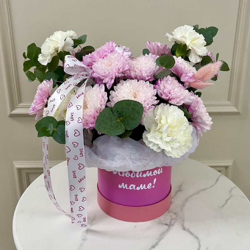 Композиция их Хризантем и Гвоздики