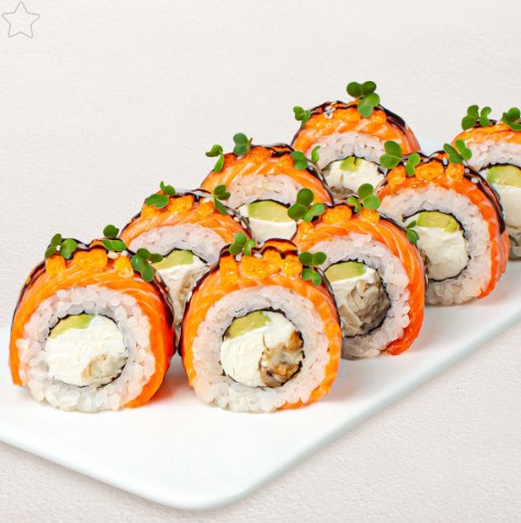 Ролл Филадельфия Прайм с угрем