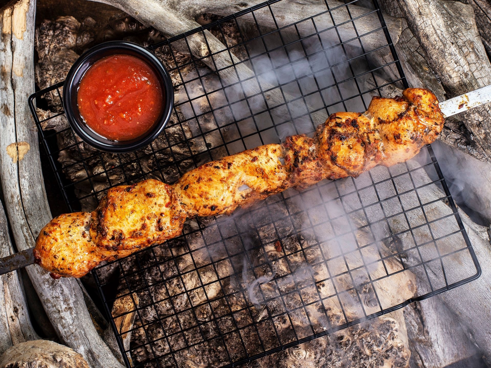 Шашлык из куриной грудки