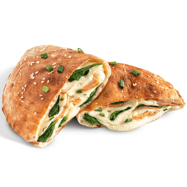 Кальцоне с курицей и шпинатом