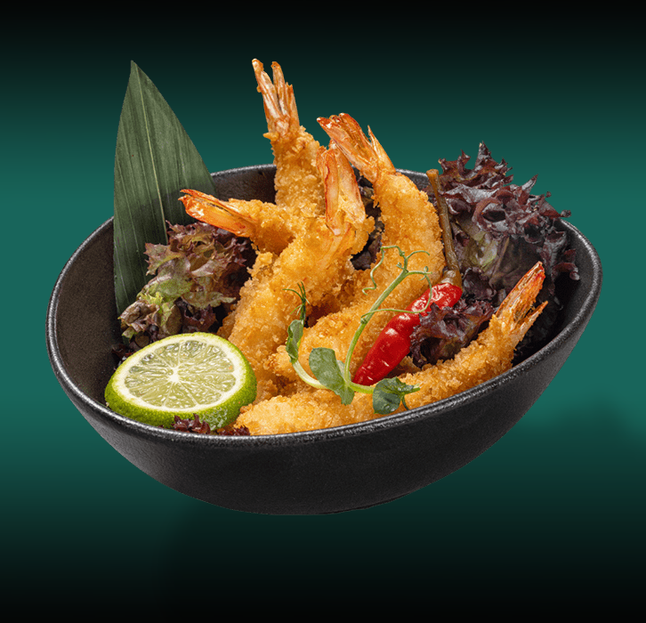 Хрустящие тигровые креветки