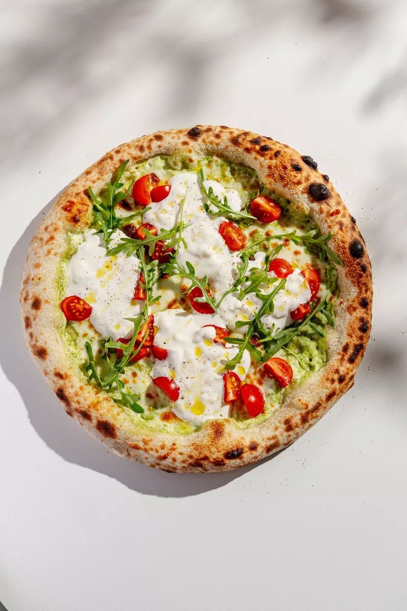 Пицца Страчателла С Черри