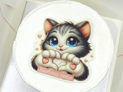 Бенто-торт Котик, люблю тебя