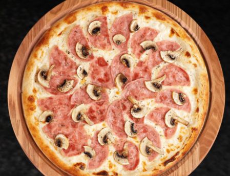 Пицца Ветчина и Грибы 25 см