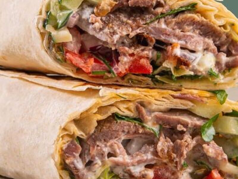 Шаурма из телячий вырезки и курдюка