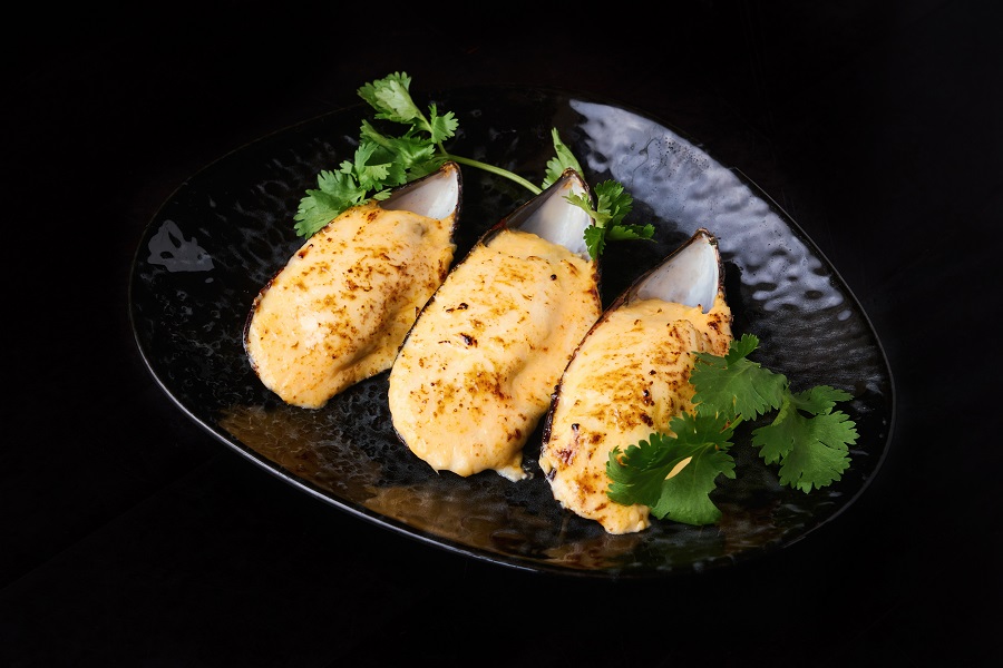 Мидии запеченные