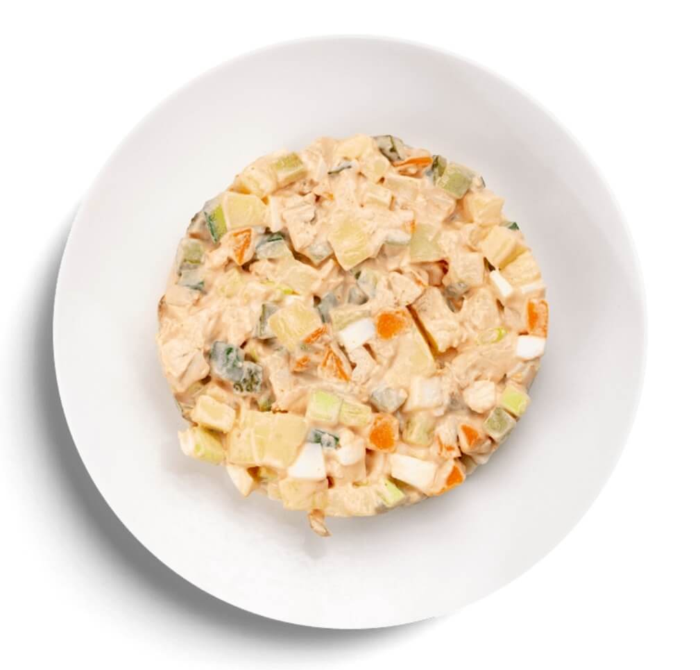 Оливье с курицей