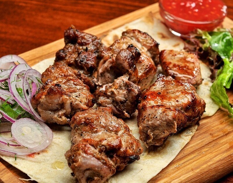 Шашлык из свинины шейки
