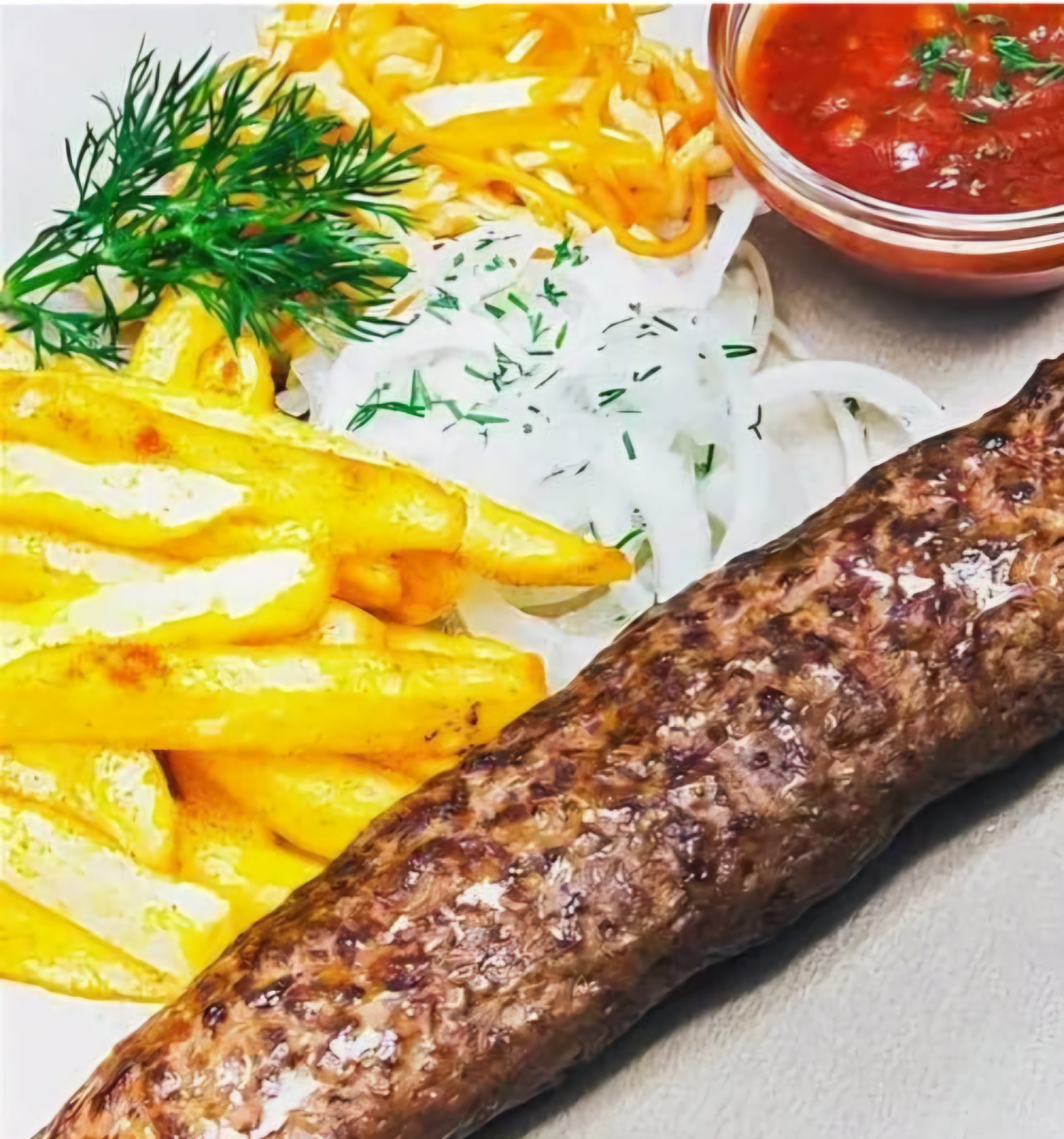 Люля кебаб с фри
