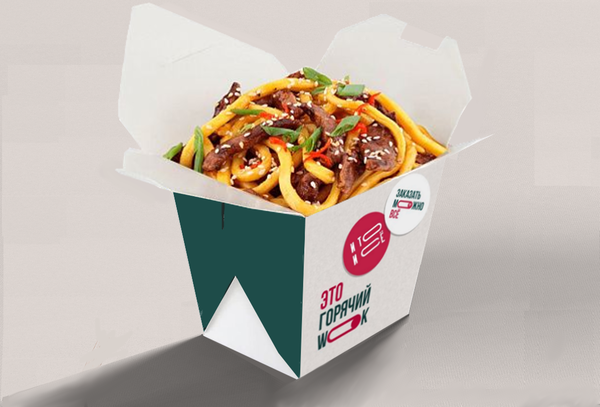 Wok с беконом (лапша удон)