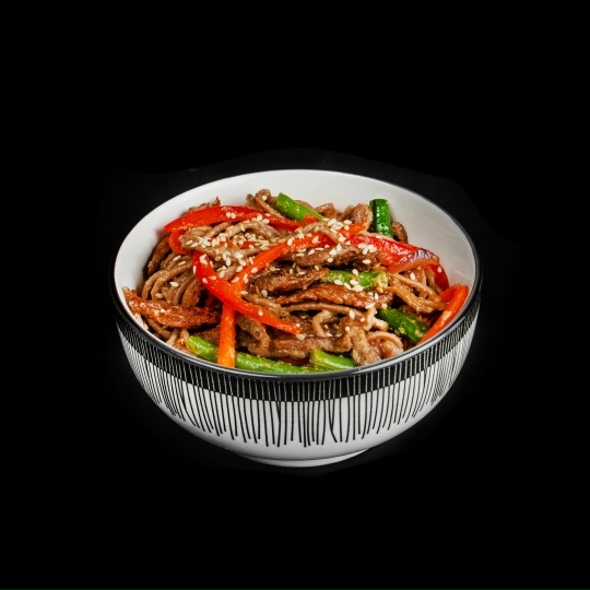 Wok с говядиной и овощами