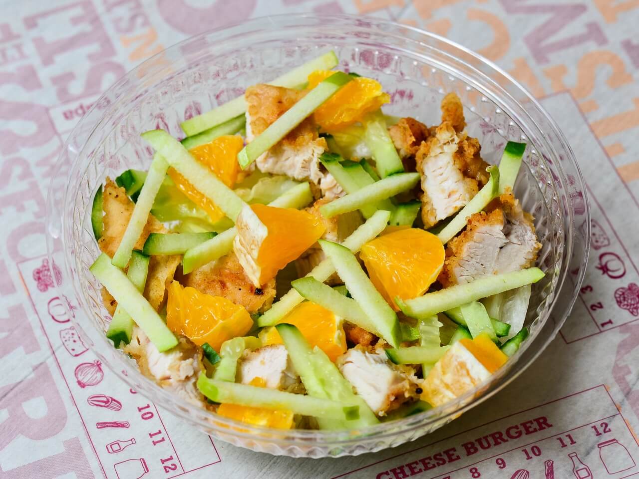 Курица с яблоком и апельсином