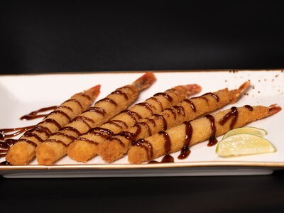 Креветки темпура