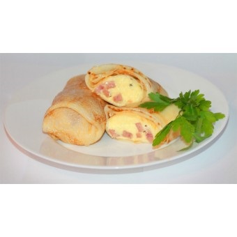 Блины С ветчиной и сыром