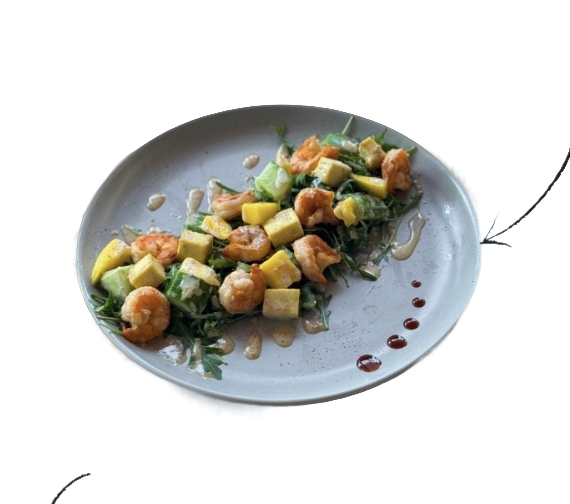 С креветкой и сыром