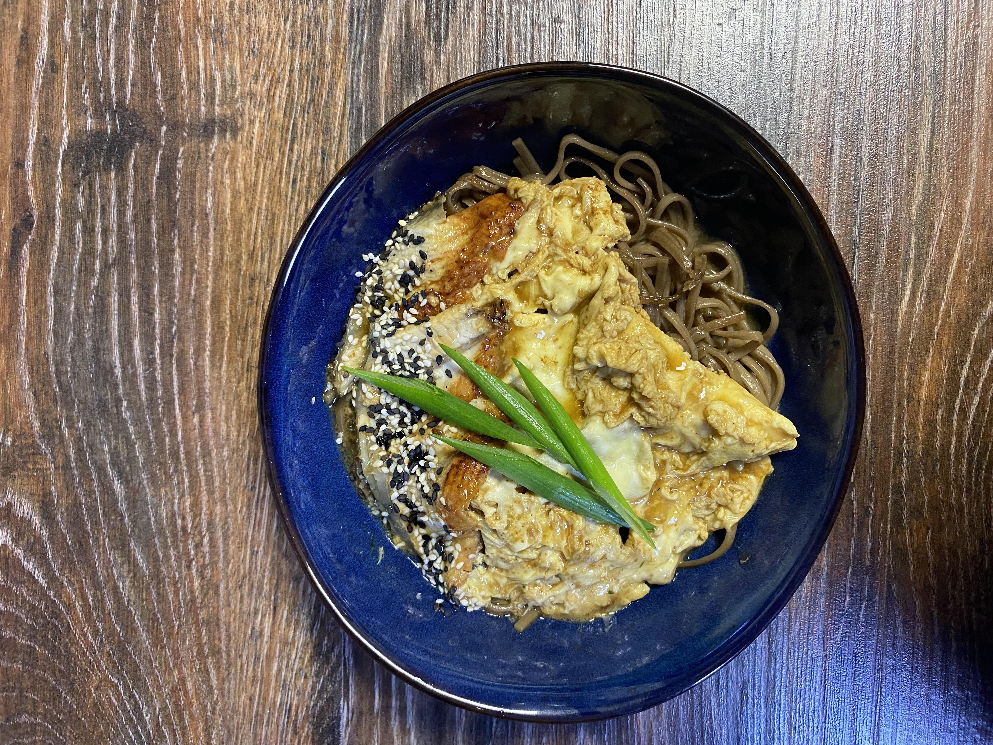 Гречневая лапша с угрем