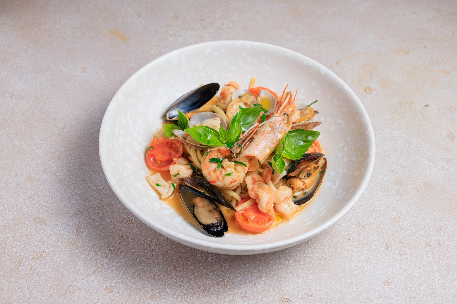 Лингвини с морепродуктами