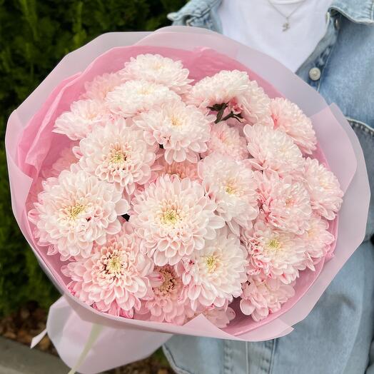 Хит Букет из розовых хризантем