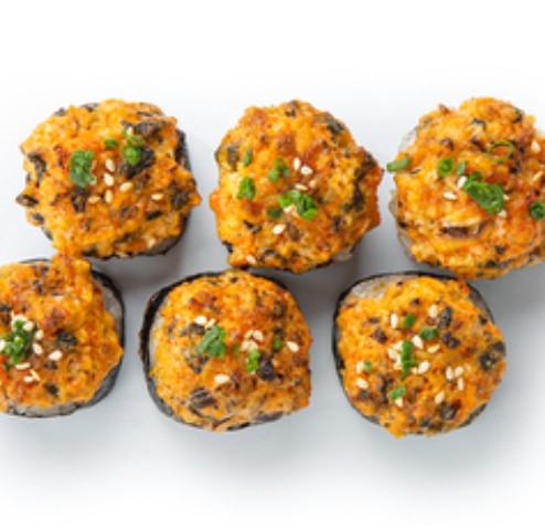 Запеченный с мидиями