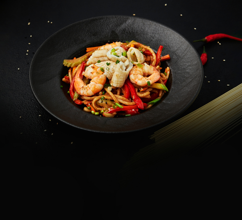 WOK с морепродуктами