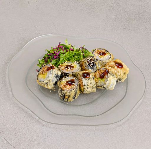 Темпура угорь и авокадо