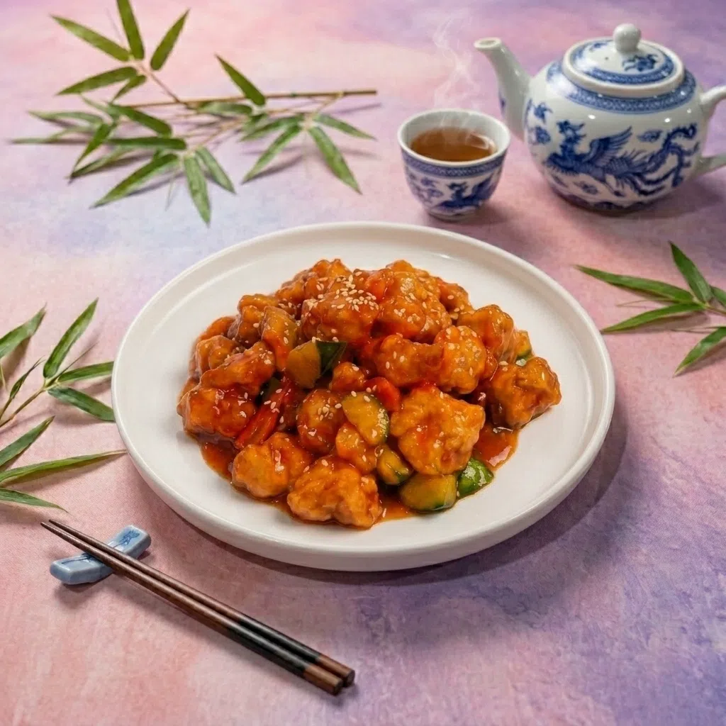 Мясо с ананасами