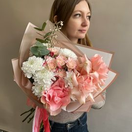 Нежный букет с французской розой